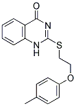 2-([2-(4-METHYLPHENOXY)ETHYL]THIO)QUINAZOLIN-4(1H)-ONE Struktur