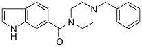 1-BENZYL-4-[((1H)-INDOL-6-YL)CARBONYL]PIPERAZINE Struktur