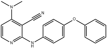 4-(DIMETHYLAMINO)-2-(4-PHENOXYANILINO)NICOTINONITRILE Struktur