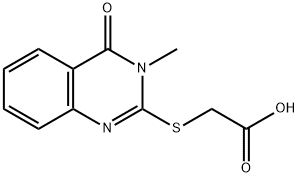 (3-METHYL-4-OXO-3,4-DIHYDRO-QUINAZOLIN-2-YLSULFANYL)-ACETIC ACID Struktur