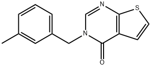 3-(3-METHYLBENZYL)THIENO[2,3-D]PYRIMIDIN-4(3H)-ONE Struktur