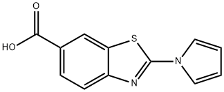 2-(1H-PYRROL-1-YL)-1,3-BENZOTHIAZOLE-6-CARBOXYLIC ACID Struktur