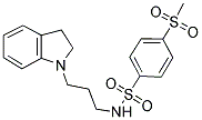 N-[(2,3-DIHYDRO-(1H)-INDOL-1-YL)PROPYL]-4-(METHYLSULPHONYL)BENZENESULPHONAMIDE Struktur