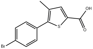 5-(4-BROMO-PHENYL)-4-METHYL-THIOPHENE-2-CARBOXYLIC ACID Struktur