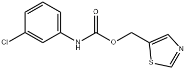 1,3-THIAZOL-5-YLMETHYL N-(3-CHLOROPHENYL)CARBAMATE Struktur