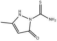 1-(AMINOTHIOXOMETHYL)-3-METHYL-3-PYRAZOLIN-5-ONE Struktur