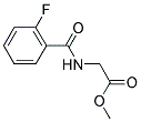 (2-FLUORO-BENZOYLAMINO)-ACETIC ACID METHYL ESTER Struktur