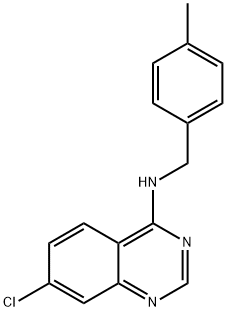 7-CHLORO-N-(4-METHYLBENZYL)-4-QUINAZOLINAMINE Struktur