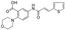 2-MORPHOLIN-4-YL-5-(3-THIOPHEN-2-YL-ACRYLOYLAMINO)-BENZOIC ACID Struktur