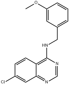 7-CHLORO-N-(3-METHOXYBENZYL)-4-QUINAZOLINAMINE Struktur