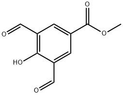 3,5-DIFORMYL-4-HYDROXY-BENZOIC ACID METHYL ESTER Struktur