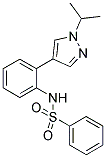 N-[2-(1-ISOPROPYL-(1H)-PYRAZOL-4-YL)PHENYL]BENZENESULPHONAMIDE Struktur