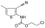 2-CHLOROETHYL N-(3-CYANO-4-METHYL-2-THIENYL)CARBAMATE Struktur