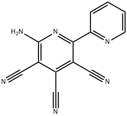 2-AMINO-3,4,5-TRICYANO-6-(2-PYRIDYL)PYRIDINE Struktur