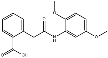 2-((N-(2,5-DIMETHOXYPHENYL)CARBAMOYL)METHYL)BENZOIC ACID Struktur