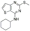 N-CYCLOHEXYL-2-(METHYLSULFANYL)THIENO[3,2-D]PYRIMIDIN-4-AMINE Struktur