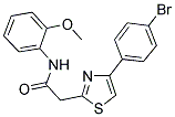 2-[4-(4-BROMOPHENYL)-1,3-THIAZOL-2-YL]-N-(2-METHOXYPHENYL)ACETAMIDE Struktur