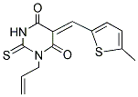 (5Z)-1-ALLYL-5-[(5-METHYLTHIEN-2-YL)METHYLENE]-2-THIOXODIHYDROPYRIMIDINE-4,6(1H,5H)-DIONE Struktur