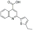 2-(5-ETHYL-THIOPHEN-2-YL)-QUINOLINE-4-CARBOXYLIC ACID Struktur