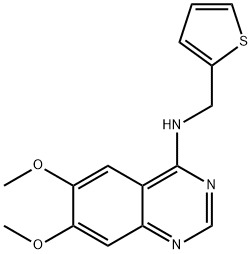 6,7-DIMETHOXY-N-(2-THIENYLMETHYL)-4-QUINAZOLINAMINE Struktur