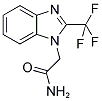 2-[2-(TRIFLUOROMETHYL)-1H-BENZIMIDAZOL-1-YL]ACETAMIDE Struktur