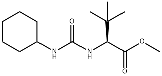 METHYL 2-([(CYCLOHEXYLAMINO)CARBONYL]AMINO)-3,3-DIMETHYLBUTANOATE Struktur