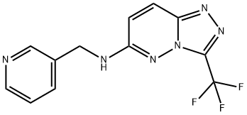 N-(3-PYRIDINYLMETHYL)-3-(TRIFLUOROMETHYL)[1,2,4]TRIAZOLO[4,3-B]PYRIDAZIN-6-AMINE Struktur