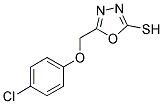 5-(4-CHLORO-PHENOXYMETHYL)-[1,3,4]OXADIAZOLE-2-THIOL Struktur