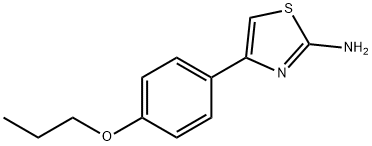 4-(4-PROPOXY-PHENYL)-THIAZOL-2-YLAMINE Struktur