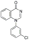 1-(3-CHLOROPHENYL)-4(1H)-QUINAZOLINONE Struktur