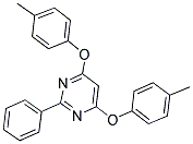 4,6-BIS(4-METHYLPHENOXY)-2-PHENYLPYRIMIDINE Struktur