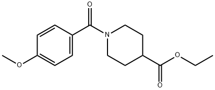 ETHYL 1-(4-METHOXYBENZOYL)-4-PIPERIDINECARBOXYLATE Struktur