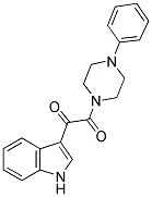 1-INDOL-3-YL-2-(4-PHENYLPIPERAZINYL)ETHANE-1,2-DIONE Struktur