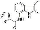 N-(2,3-DIMETHYL-(1H)-INDOL-7-YL)THIOPHENE-2-CARBOXAMIDE Struktur