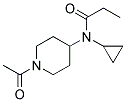 N-(1-ACETYLPIPERIDIN-4-YL)-N-(CYCLOPROPYL)PROPANAMIDE Struktur