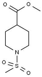 METHYL 1-(METHYLSULFONYL)-4-PIPERIDINECARBOXYLATE Struktur