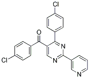 5-(4-CHLOROBENZOYL)-4-(4-CHLOROPHENYL)-2-(PYRIDIN-3-YL)PYRIMIDINE Struktur