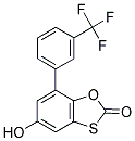 5-HYDROXY-7-[3-(TRIFLUOROMETHYL)PHENYL]-1,3-BENZOXATHIOL-2-ONE Struktur