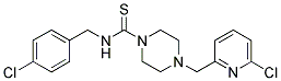 N-(4-CHLOROBENZYL)-4-[(6-CHLOROPYRIDIN-2-YL)METHYL]PIPERAZINE-1-CARBOTHIOAMIDE Struktur