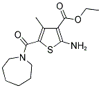 2-AMINO-5-(AZEPANE-1-CARBONYL)-4-METHYL-THIOPHENE-3-CARBOXYLIC ACID ETHYL ESTER Struktur