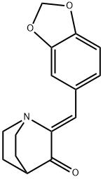 2-[(Z)-1,3-BENZODIOXOL-5-YLMETHYLIDENE]-3-QUINUCLIDINONE Struktur