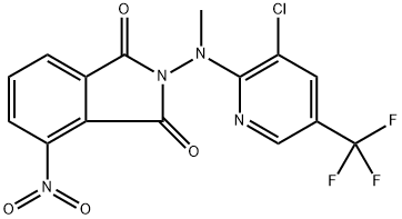 2-[[3-CHLORO-5-(TRIFLUOROMETHYL)-2-PYRIDINYL](METHYL)AMINO]-4-NITRO-1H-ISOINDOLE-1,3(2H)-DIONE Struktur