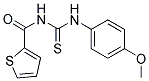 N-(((4-METHOXYPHENYL)AMINO)THIOXOMETHYL)-2-THIENYLFORMAMIDE Struktur