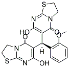 7-HYDROXY-6-[(7-HYDROXY-5-OXO-2,3-DIHYDRO-5H-[1,3]THIAZOLO[3,2-A]PYRIMIDIN-6-YL)(2-METHOXYPHENYL)METHYL]-2,3-DIHYDRO-5H-[1,3]THIAZOLO[3,2-A]PYRIMIDIN-5-ONE Struktur