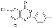 6,8-DICHLORO-2-(4-METHYLPHENYL)-4H-3,1-BENZOXAZIN-4-ONE Struktur