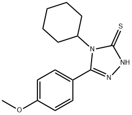 4-CYCLOHEXYL-5-(4-METHOXY-PHENYL)-4H-[1,2,4]TRIAZOLE-3-THIOL Struktur