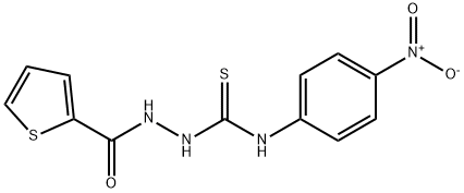 1-(4-NITROPHENYL)-1-(2-THIENYLCARBONYL)THIOSEMICARBAZIDE Struktur