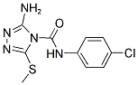 3-AMINO-N-(4-CHLOROPHENYL)-5-(METHYLSULFANYL)-4H-1,2,4-TRIAZOLE-4-CARBOXAMIDE Struktur