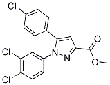 METHYL 5-(4-CHLOROPHENYL)-1-(3,4-DICHLOROPHENYL)-1H-PYRAZOLE-3-CARBOXYLATE Struktur