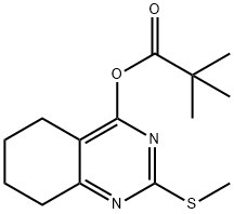 2-(METHYLSULFANYL)-5,6,7,8-TETRAHYDRO-4-QUINAZOLINYL PIVALATE Struktur